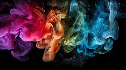 Fototapeta premium Artistic Smoke Colors Backgrounds.Generative AI