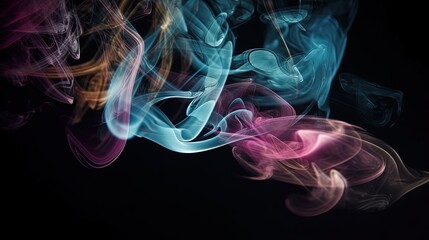 Fototapeta premium Artistic Smoke Colors Backgrounds.Generative AI