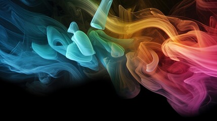 Obraz premium Artistic Smoke Colors Backgrounds.Generative AI
