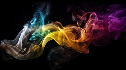 Fototapeta premium Artistic Smoke Colors Backgrounds.Generative AI