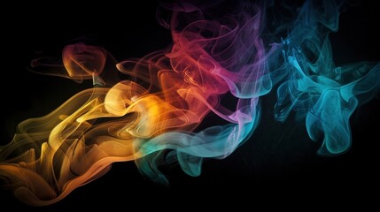Fototapeta premium Artistic Smoke Colors Backgrounds.Generative AI