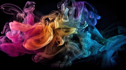 Fototapeta na wymiar Artistic Smoke Colors Backgrounds.Generative AI