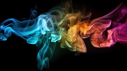 Fototapeta premium Artistic Smoke Colors Backgrounds.Generative AI