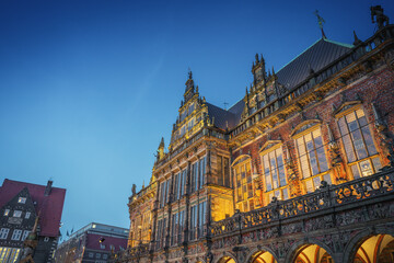 Old Town Hall at night - Bremen, Germany