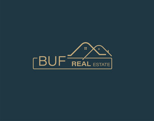 BUF Real Estate and Consultants Logo Design Vectors images. Luxury Real Estate Logo Design