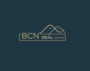 BCN Real Estate and Consultants Logo Design Vectors images. Luxury Real Estate Logo Design