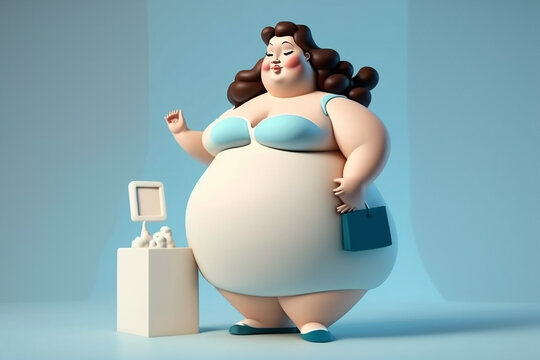 mulher gravida indo as compras 