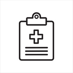 medical report icon design vector template