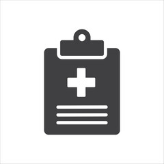 medical report icon design vector template