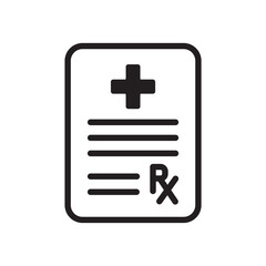 medical recipe icon design vector template