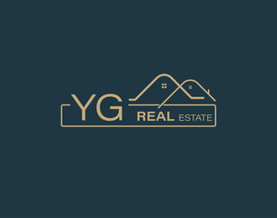 YG Real Estate & Consultants Logo Design Vectors images. Luxury Real Estate Logo Design