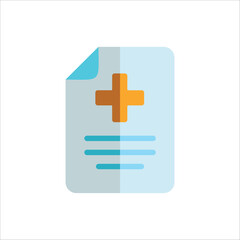 Fototapeta premium medical recipe icon design vector template