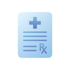 medical recipe icon design vector template