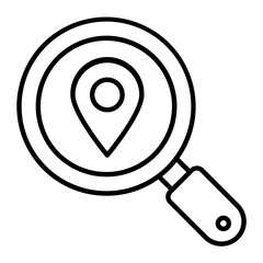 Find Location Outline Line Icon
