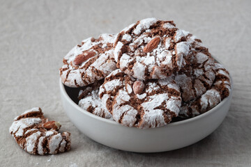 Delicious Italian almond cookies .Traditional sweets. Gluten Free