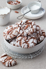 Delicious Italian almond cookies .Traditional sweets. Gluten Free