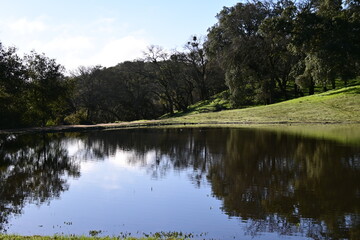 lake and mountains