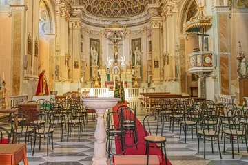 Poster Interior of the Holy Cross Basilica in Cagliari, Sardinia, Italy © murasal