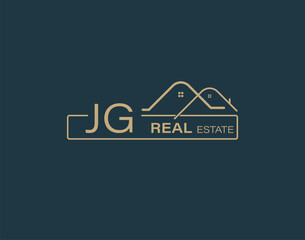 JG Real Estate & Consultants Logo Design Vectors images. Luxury Real Estate Logo Design