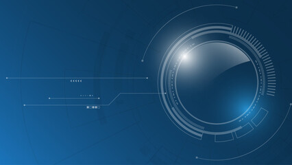 Technology background Hi-tech communication concept innovation abstract background vector illustration