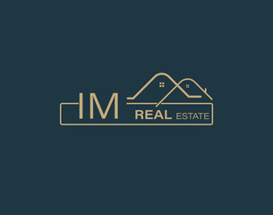 IM Real Estate & Consultants Logo Design Vectors images. Luxury Real Estate Logo Design