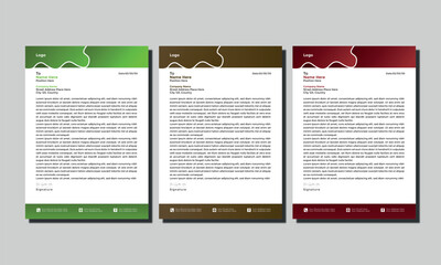 minimal letterhead design template