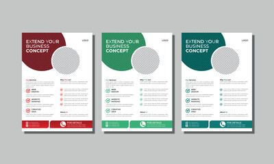 creative business corporate flyer vector design template