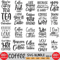 Fototapeta premium Coffee Svg Bundle 7