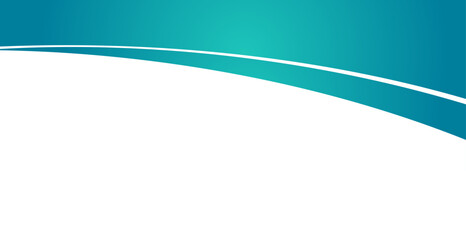 Teal wave background. For wallpaper, cover, web banner, poster, placard and vivid presentation. Wave design background for business card, voucher template, text message and flyer. Elegant vector