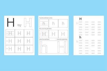 Letter Tracing Vector
