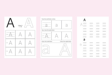 Letter Tracing Vector