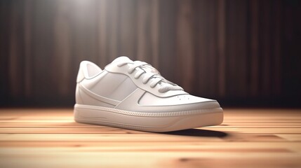 shoes on the floor mockup