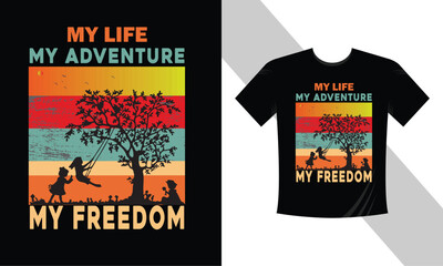 My life adventure Hunting t-shirt design