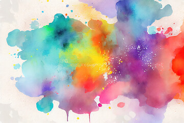 Watercolor stain background. Generative Ai