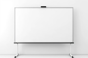 Interactive Whiteboard isolated and white background. Generative AI