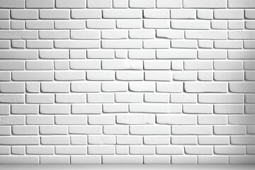 White brick minimalist background or computer wallpaper. Blank lay out or template for social media advertising back drop or product display. 