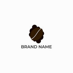 ILLUSTRATION CHAT COFFEE BEAN LOGO DESIGN VECTOR GOOD FOR COFFEE SHOP, BRAND COFFEE
