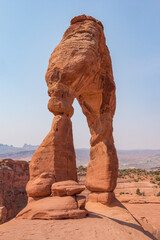 Fototapeta na wymiar The iconic Delicate Arch at Arches National Park.
