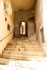 stairs of a village in italy