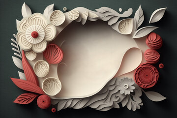 Paper art , Happy women's day 8 march with women of different frame of flower , women's day specials offer sale wording isolate. Generate Ai