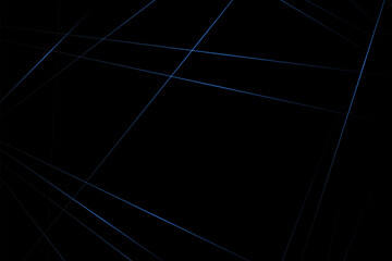 Abstract black with blue lines, triangles background modern design. Vector illustration EPS 10.