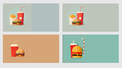 fast food promotion banner