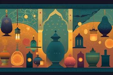 Lanterns in the night sky