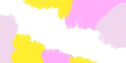 Abstract hand painted watercolor daub background. Brushed Painted Abstract Background. Brush stroked painting. Strokes of paint. 2D Illustration. Yellow and pink spots.