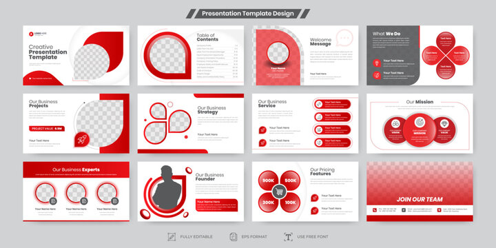 Powerpoint slides business presentation template design