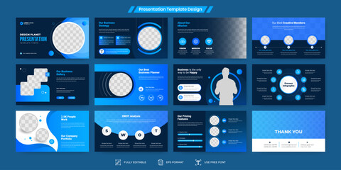 Powerpoint slides business presentation template design