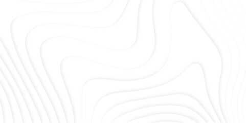 Abstract wavy white liens with shadow. Abstract papercut wavy white line background.