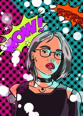 girl with headphones