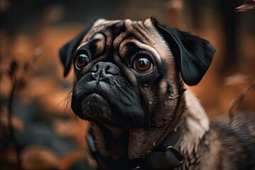 adorable canine with stunning eyes. Generative AI