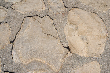 Texture of a stone wall. Old stone wall background.